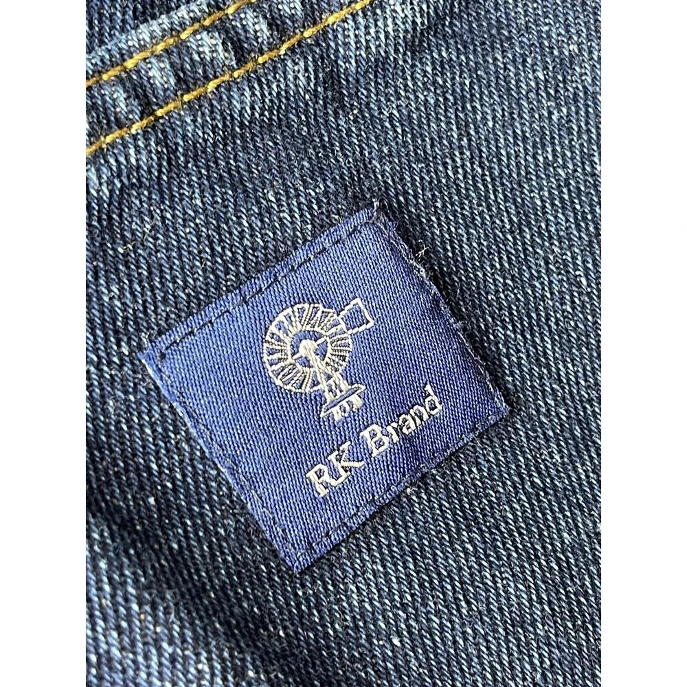 (2) RK Brand Jeans Mens 36x32 Blue Workwear‎ Camping Hiking Rugged Five Pocket
